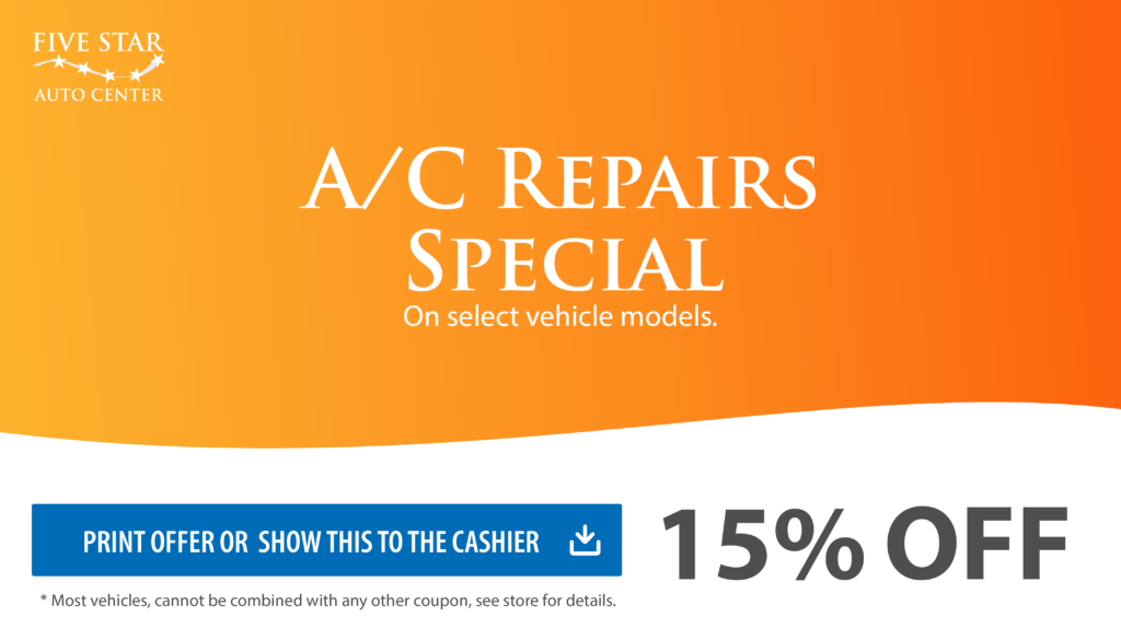 Coupons Five Star Auto Center